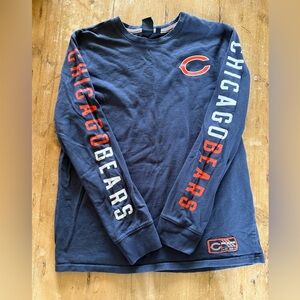 NFL Team Apparel Navy Shirt with Striped Collar